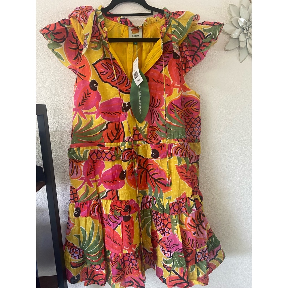 Farm Rio  ‘Fruit dream ruffle dress’ . New with tags. #summer